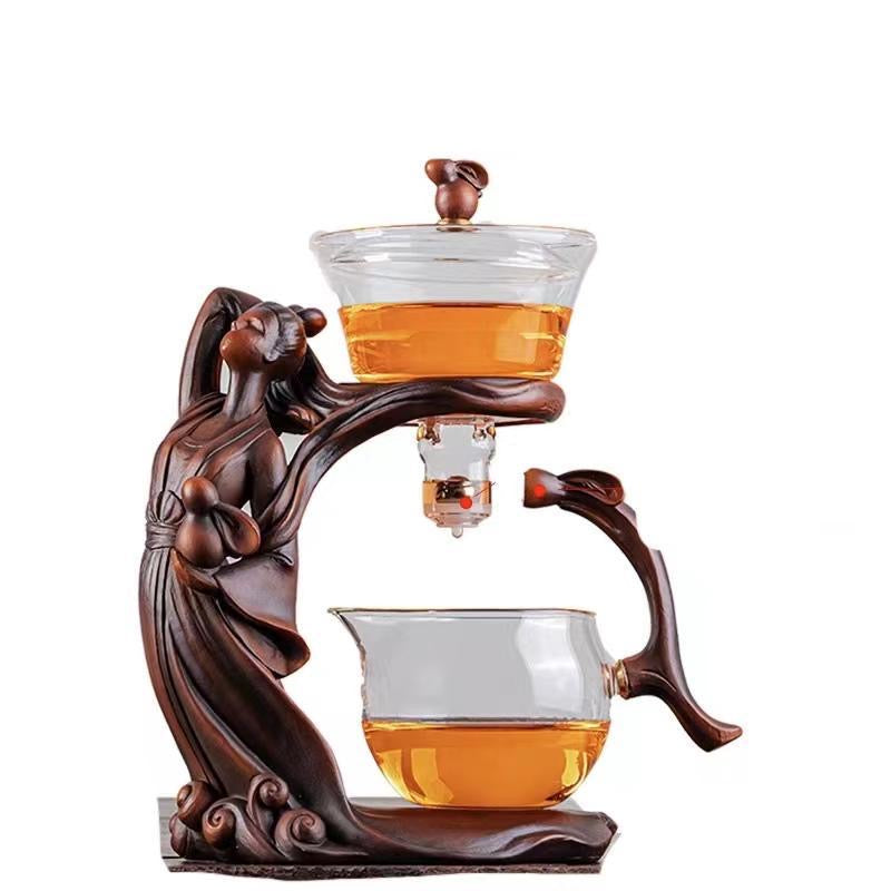 Chang'e Flying to the Moon Lazy Magnetic Kungfu Teapot Set