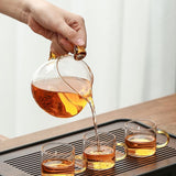 RORA Coffee Set Magnetic Water Diversion Kungfu Tea Set (Gold)