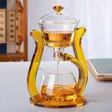 GLASS TEA SET MAGNETIC CRYSTAL GLASS TEAPOT SUIT