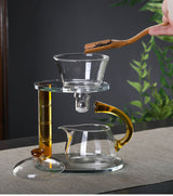 GLASS LAZY MAGNETIC KUNGFU TEAPOT SET