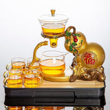 RORA LUCKY WU LOU MAGNETIC LAZY KUNGFU GLASS TEAPOT SET