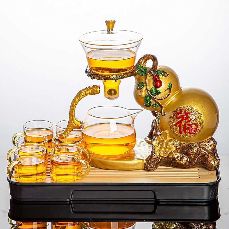 RORA LUCKY WU LOU MAGNETIC LAZY KUNGFU GLASS TEAPOT SET