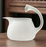 RORA Lazy Kungfu Drip Frosted Glass Teapot Set