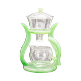 LAZY KUNGFU GLASS TEA SET AUTOMATIC MAGNETIC TEAPOT SET
