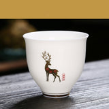 Chinese style white porcelain tea cup