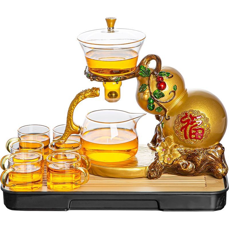 RORA LUCKY WU LOU MAGNETIC LAZY KUNGFU GLASS TEAPOT SET