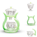 LAZY KUNGFU GLASS TEA SET AUTOMATIC MAGNETIC TEAPOT SET
