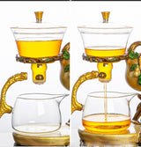 RORA LUCKY WU LOU MAGNETIC LAZY KUNGFU GLASS TEAPOT SET