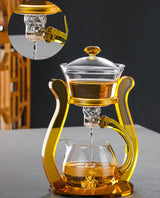 GLASS TEA SET MAGNETIC CRYSTAL GLASS TEAPOT SUIT