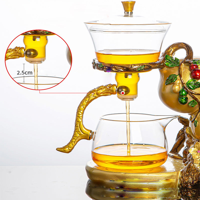 RORA LUCKY WU LOU MAGNETIC LAZY KUNGFU GLASS TEAPOT SET