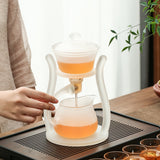 RORA Lazy Kungfu Drip Frosted Glass Teapot Set