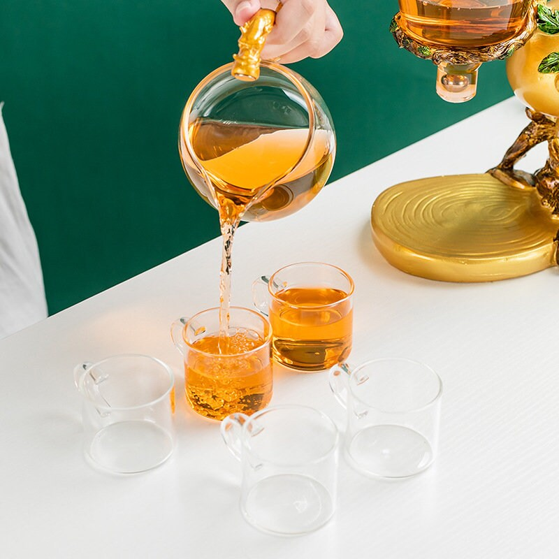 RORA LUCKY WU LOU MAGNETIC LAZY KUNGFU GLASS TEAPOT SET