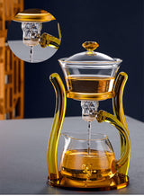 RORA Coffee Set Magnetic Water Diversion Kungfu Tea Set (Gold)