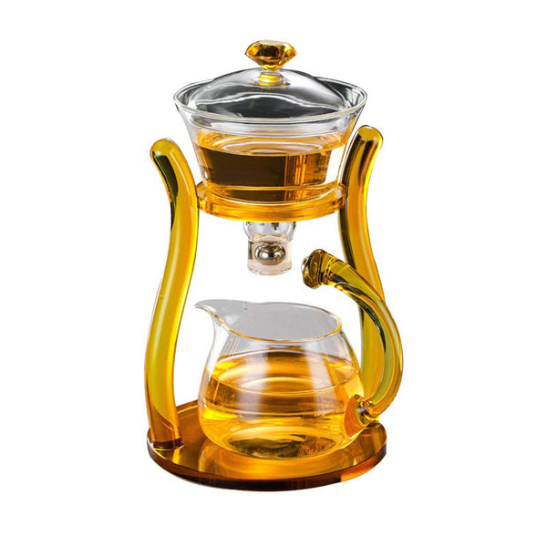 RORA Coffee Set Magnetic Water Diversion Kungfu Tea Set (Gold)