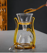 RORA Coffee Set Magnetic Water Diversion Kungfu Tea Set (Gold)