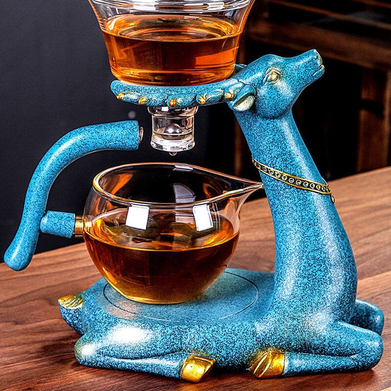 RORA Deer Magnetic Lazy Kungfu Glass Teapot Set