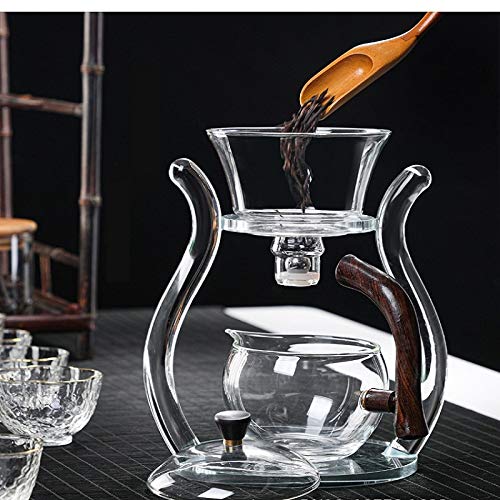 RORA Glass Automatic Lazy Magnetic Kungfu Teapot Suit
