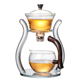 RORA Glass Automatic Lazy Magnetic Kungfu Teapot Suit