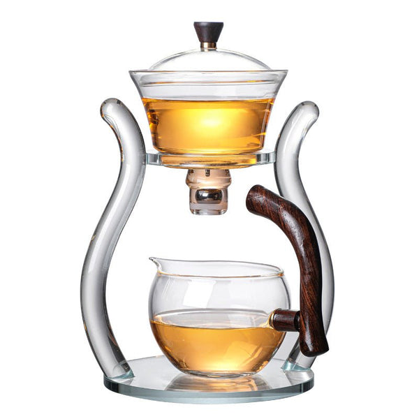 RORA Glass Automatic Lazy Magnetic Kungfu Teapot Suit