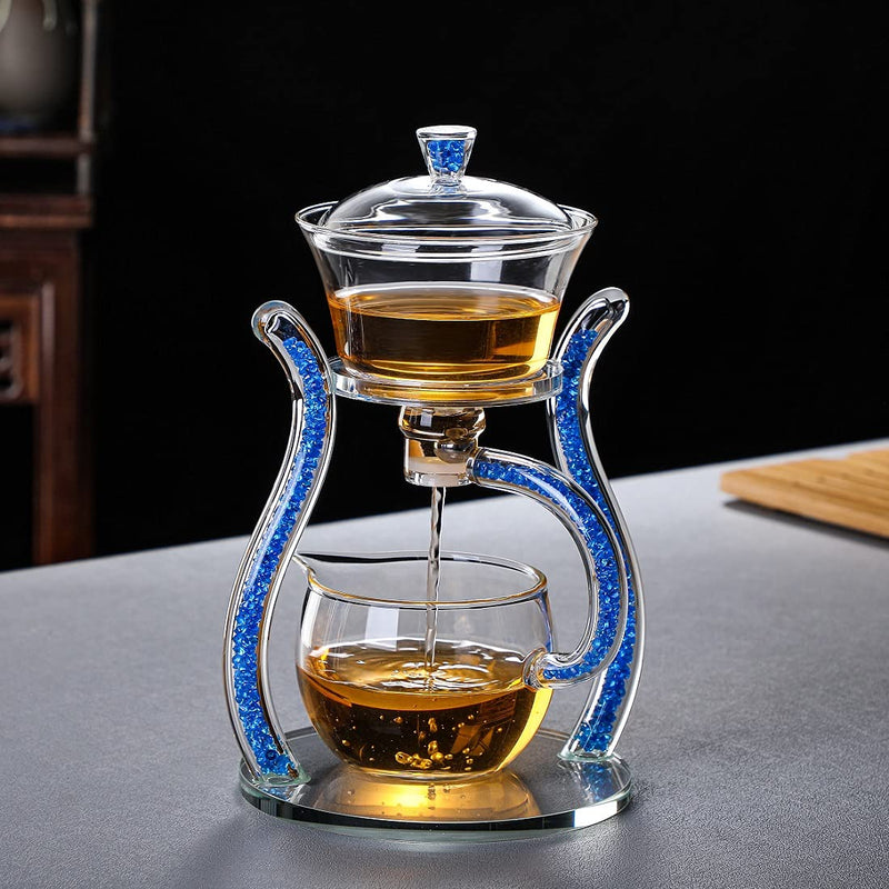 RORA Glass Teapot Set Glass Automatic Magnetic Teapot Set