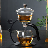 RORA Glass Lazy Magnetic Kungfu Teapot Set
