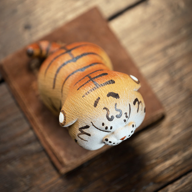 RORA Purple Clay Zisha Cub Tiger Tea Pet