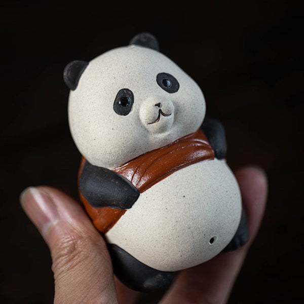 RORA Purple Clay Zisha Panda Tea Pet