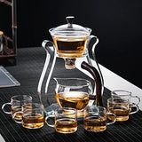 RORA Glass Tea Set Magnetic Water Crystal Glass Teapot Suit