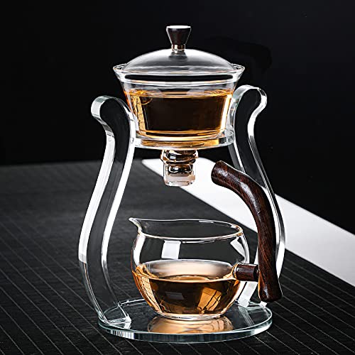 RORA Glass Tea Set Magnetic Water Crystal Glass Teapot Suit